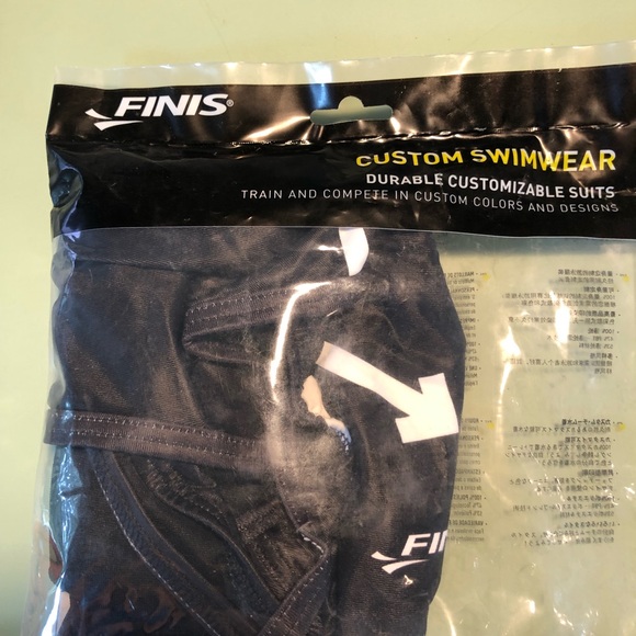 Finis Anthony Ervin Openback Black Size 24 Youth - Picture 5 of 5